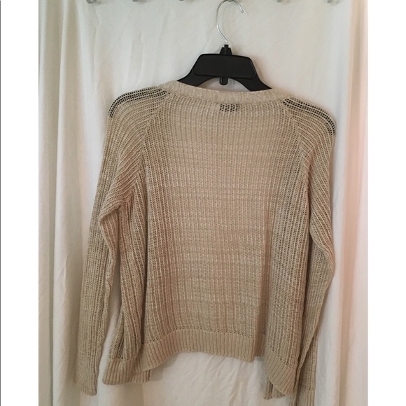 Beige loose knit cardigan from Urban Outfitters - Picture 2 of 3